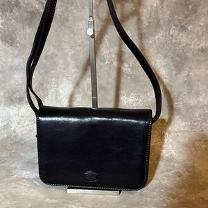 Black Leather Crossbody Bag